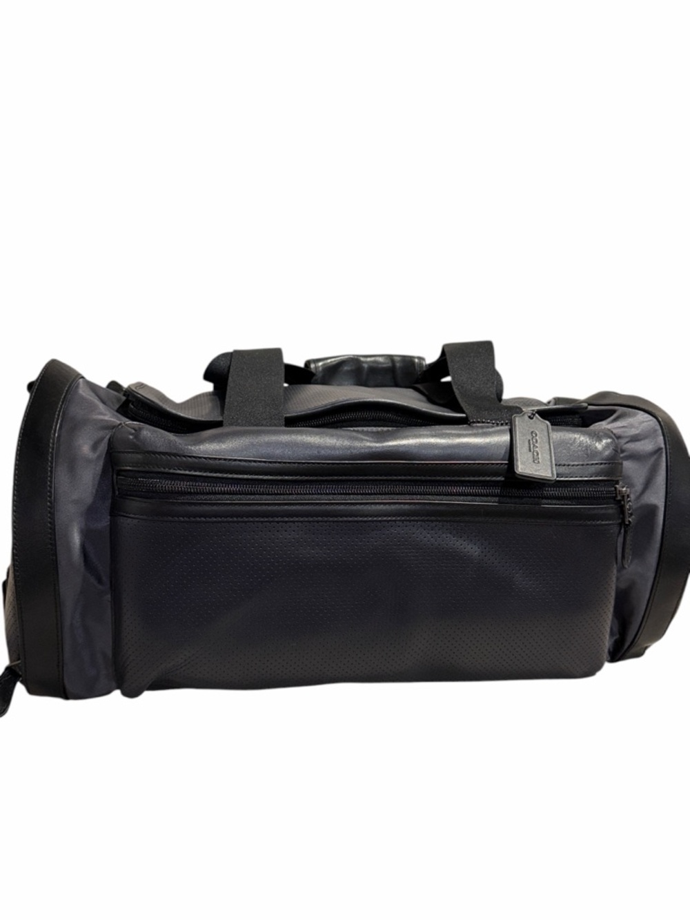 New Coach Perforated Leather Explorer Duffel Bag F56875 - Picture 5 of 14